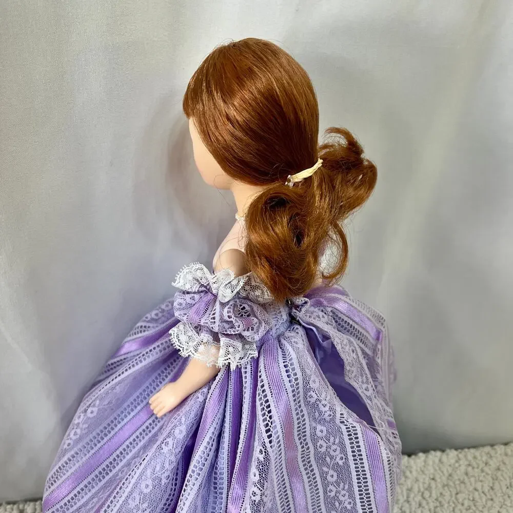 Effanbee Bridesmaid Doll 3302 1980's Red Hair Lavender Dress Hat